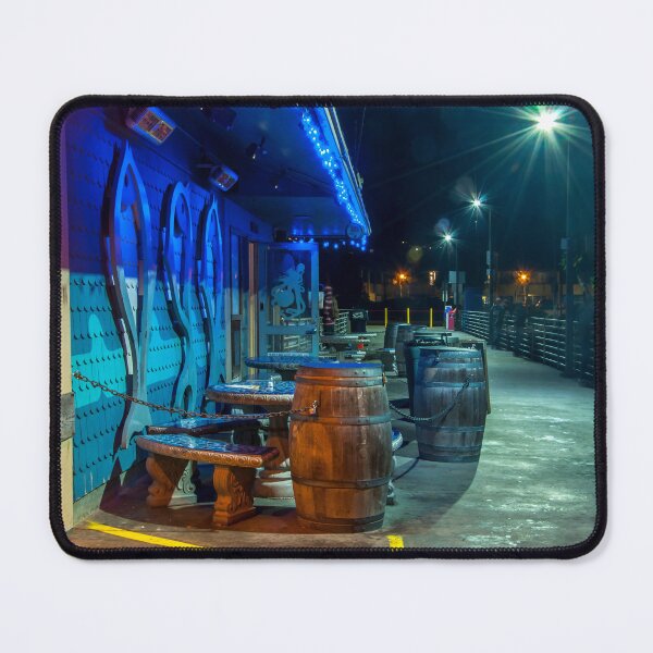 Item preview, Fishing Pier and oak barrels, San Diego Harbor designed and sold by Visual-Minds.