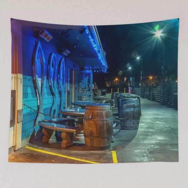 Item preview, Fishing Pier and oak barrels, San Diego Harbor designed and sold by Visual-Minds.