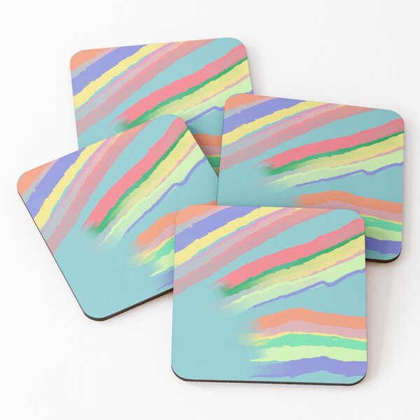 Item preview, Bright Stripes on teal background designed and sold by MKTplaceDesign.