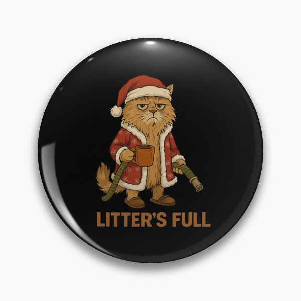 Item preview, Litter's Full Cat Christmas Parody Holiday Cat Humor Christmas Cat  designed and sold by jimfarrepo.