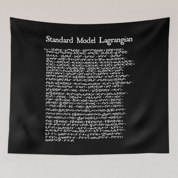 Item preview, Nerdy Vintage Standard Model Langrangian Math Science Teacher White Text designed and sold by MathWare MathClips.