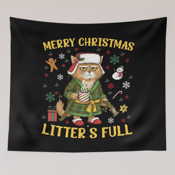 Item preview, Litters Full Christmas Cat Litter's Full Christmas  designed and sold by jimfarrepo.