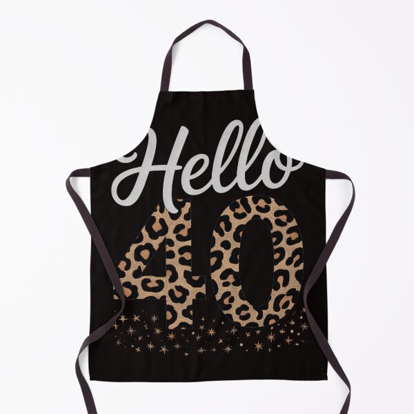 Item preview, Hello 40 Years Leopard Print 40th Birthday Party Woman Gift designed and sold by MelSurf.
