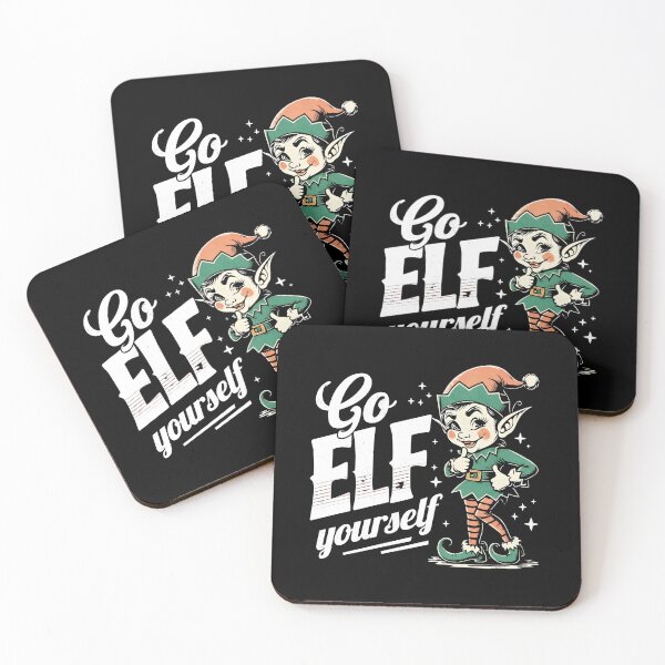 Item preview, Go ELF Yourself Funny Vintage Christmas Elf T-Shirt designed and sold by FestivityFinds.