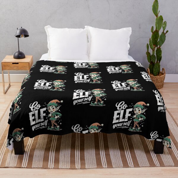 Item preview, Go ELF Yourself Funny Vintage Christmas Elf T-Shirt designed and sold by FestivityFinds.