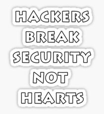 Cyber Security Hacking Fun T-shirt Sticker