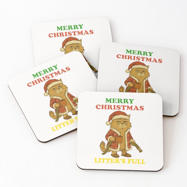 Item preview, Merry Christmas Litter's Full Christmas Cat designed and sold by jimfarrepo.