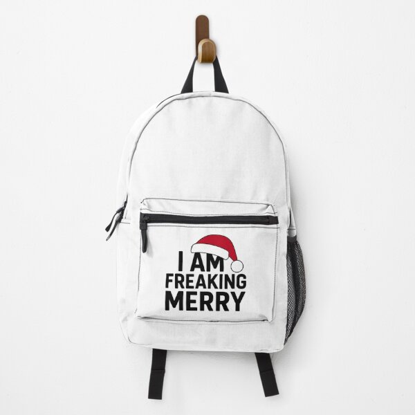Item preview, I Am Freaking Merry Funny Christmas Santa Hat T-Shirt designed and sold by FestivityFinds.