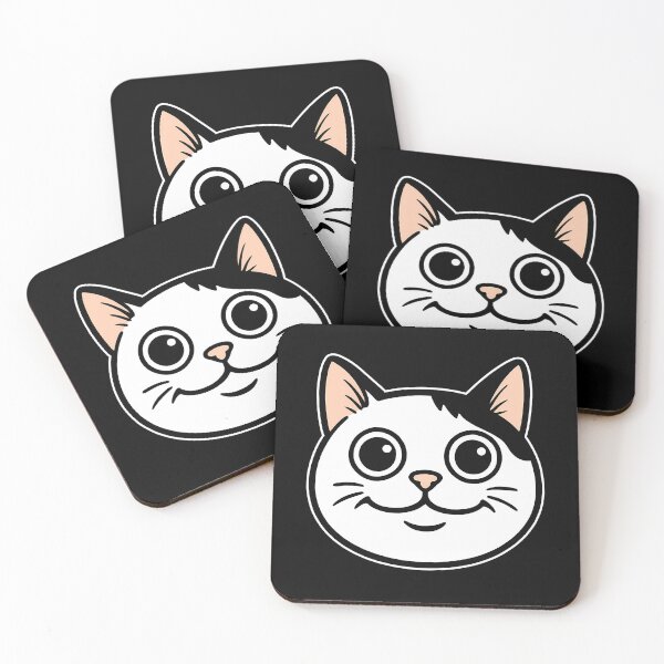 Item preview, Smiling Cat Meme Face - Cute Funny Cartoon Feline designed and sold by lemonfishing.