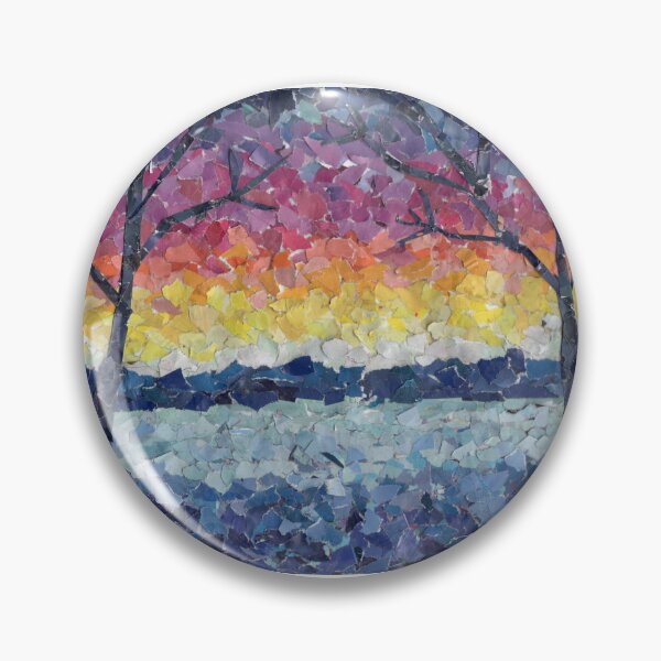 Item preview, Dusk on the River (Torn Paper Art) designed and sold by 5adraval.