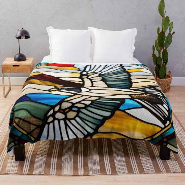 Item preview, Stained Glass Peregrine Falcon designed and sold by Wild Blue Designs NZ.