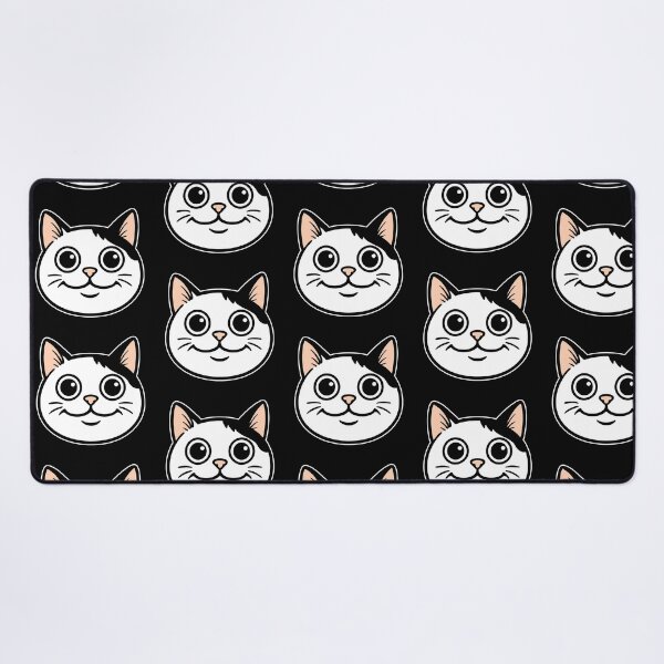 Item preview, Smiling Cat Meme Face - Cute Funny Cartoon Feline (small-ver) designed and sold by lemonfishing.