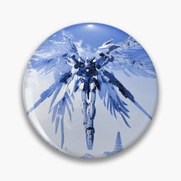 Item preview, wing Gundam vector Digital Artwork blue designed and sold by sabartgunpla.
