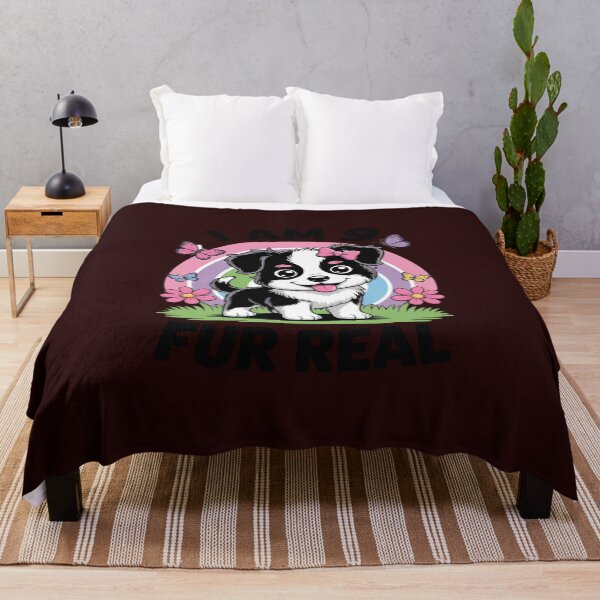 Item preview, I Am 9 Fur Real Puppy Birthday Gift Dog Rainbow designed and sold by KingsLife1994.