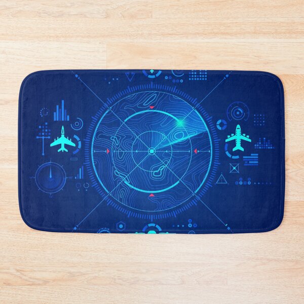 Item preview, aerospace tech or  radar technology, graphic of terrain  map with futuristic air control interface designed and sold by NiamLab.