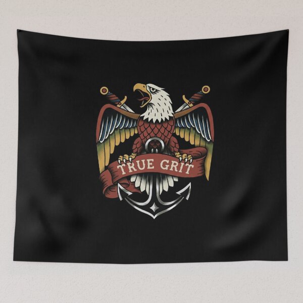 Item preview, True Grit - Old School Eagle Dagger Anchor - Traditional Tattoo Art. designed and sold by jheinart.