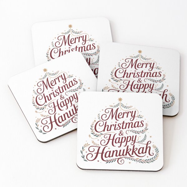 Aperçu de l'œuvre Joyeux Noël et bonne Hanoukka ! créée et vendue par graphic-genie.