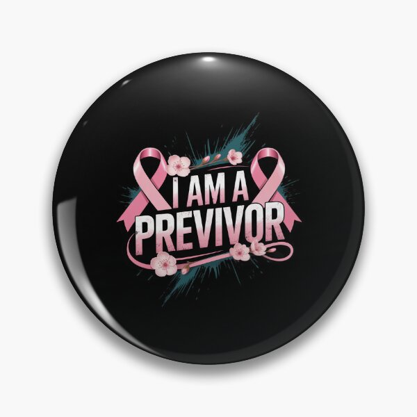 Item preview, I Am A Previvor Pink Ribbon Breast Cancer Awareness Warrior designed and sold by KingsLife1994.