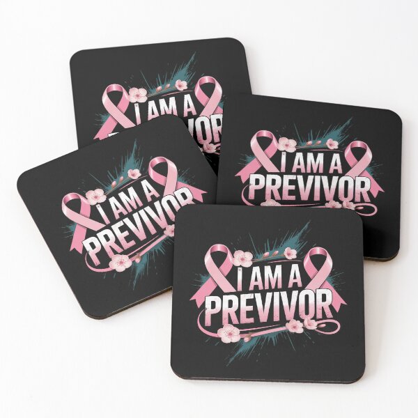Item preview, I Am A Previvor Pink Ribbon Breast Cancer Awareness Warrior designed and sold by KingsLife1994.