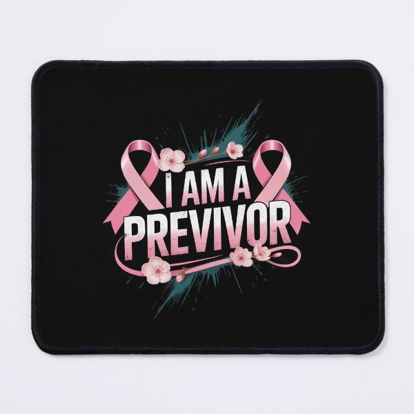 Item preview, I Am A Previvor Pink Ribbon Breast Cancer Awareness Warrior designed and sold by KingsLife1994.