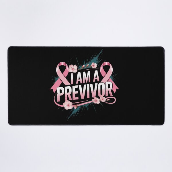 Item preview, I Am A Previvor Pink Ribbon Breast Cancer Awareness Warrior designed and sold by KingsLife1994.