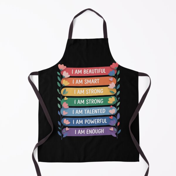Item preview, I Am Beautiful I Am Smart I Am Talented Enough Colorful Text designed and sold by KingsLife1994.