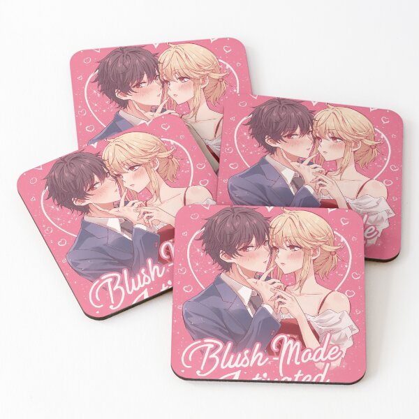 Item preview, Blush Mode Activated - Cute Blushing Anime Couple Art designed and sold by ConfuseLab Alt.