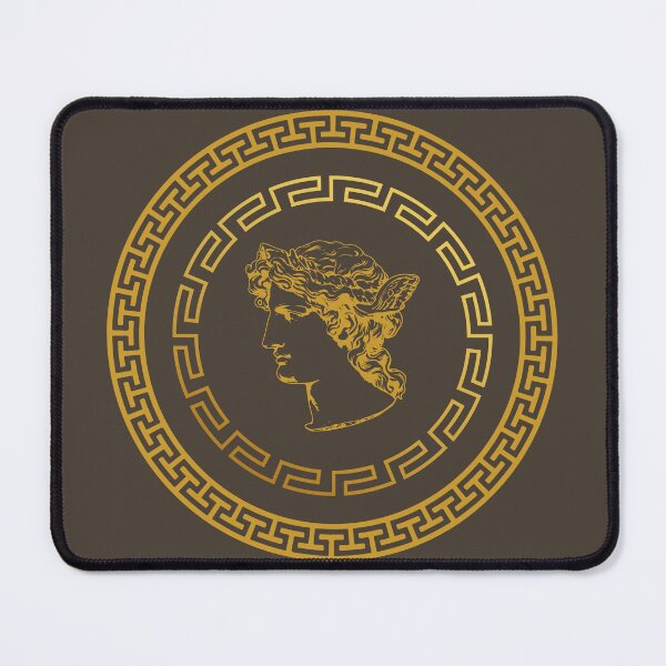 Item preview, Golden Apollo Greek Mythology Medallion Art designed and sold by Akarshani Rumeshika.