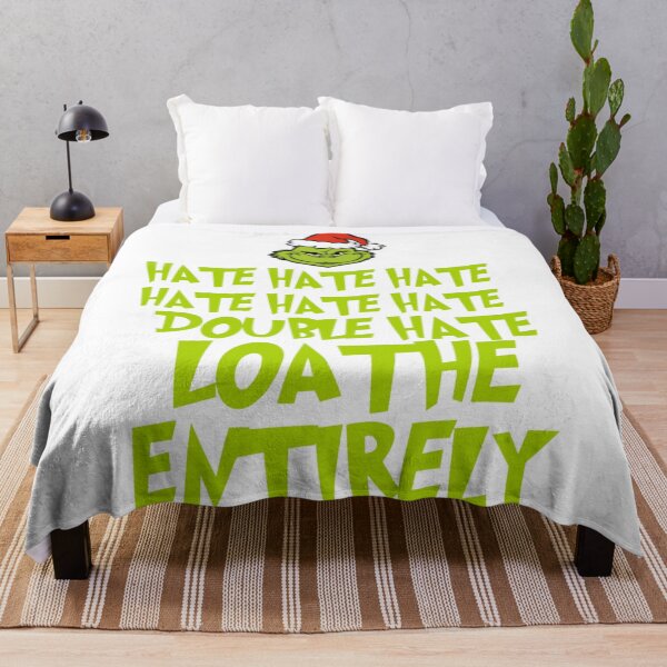 Item preview, Grinch Funny Loathe Entirely Christmas Humor Design designed and sold by Wendy Darion.