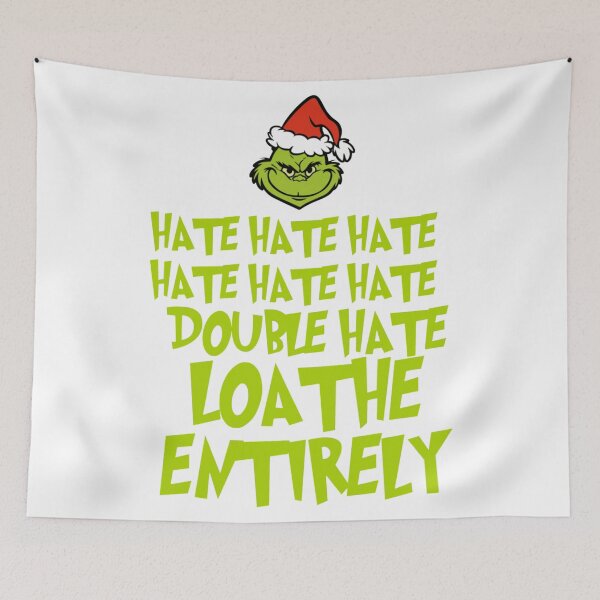Item preview, Grinch Funny Loathe Entirely Christmas Humor Design designed and sold by Wendy Darion.