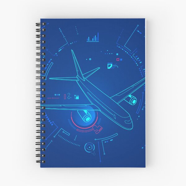Item preview, aerospace engineering, graphic of lined airplane with jet engine and mechanic interface designed and sold by NiamLab.