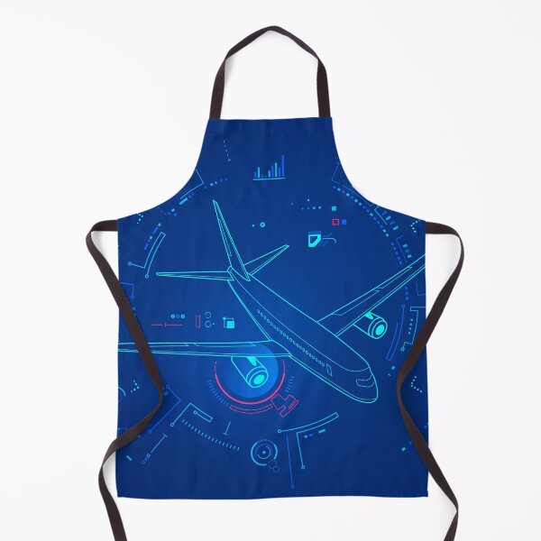 Item preview, aerospace engineering, graphic of lined airplane with jet engine and mechanic interface designed and sold by NiamLab.