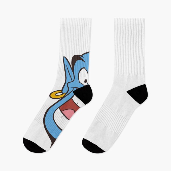Item preview, Genie Cartoon Happy Face Retro Blue Character Art designed and sold by Wendy Darion.