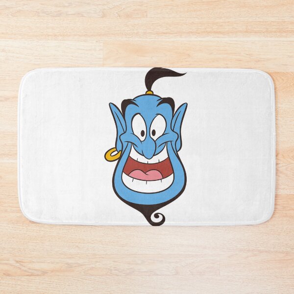 Item preview, Genie Cartoon Happy Face Retro Blue Character Art designed and sold by Wendy Darion.