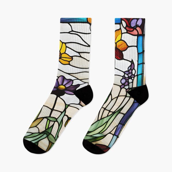 Item preview, Stained Glass Cottage Garden designed and sold by Wild Blue Designs NZ.