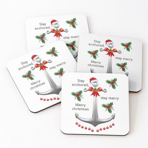 Item preview, Nautical Christmas Anchor. Stay Anchored, Stay Merry designed and sold by Umbrella urban.