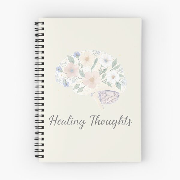 Item preview, Healing Thoughts Floral Brain – Pastel Botanical Mind, Emotional Healing & Mental Wellness Aesthetic Art designed and sold by PureBrain.