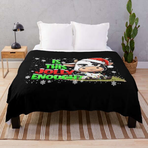 Item preview, Funny Grumpy Christmas Cow Sticker designed and sold by LashondaGreen89.