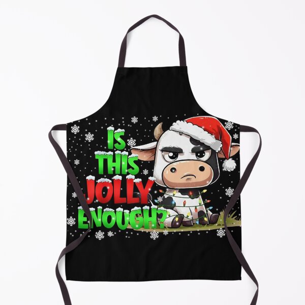 Item preview, Funny Grumpy Christmas Cow Sticker designed and sold by LashondaGreen89.