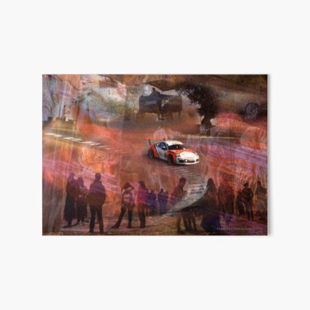 A 911 in the Corkscrew Art Board Print