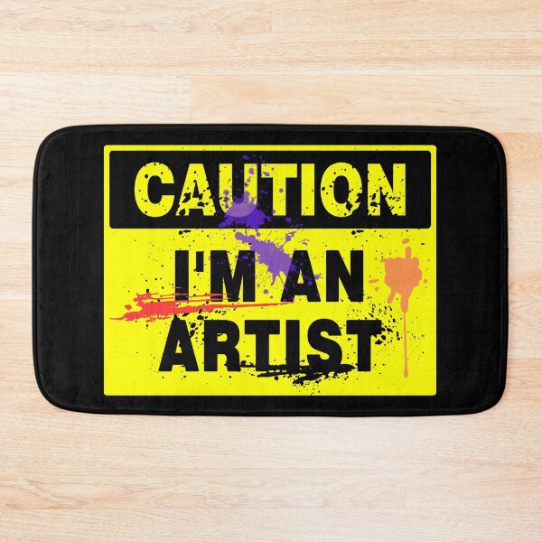 Item preview, Caution I'm An Artist, Paint Splashes, Novelty Sign designed and sold by AASparksDesigns.