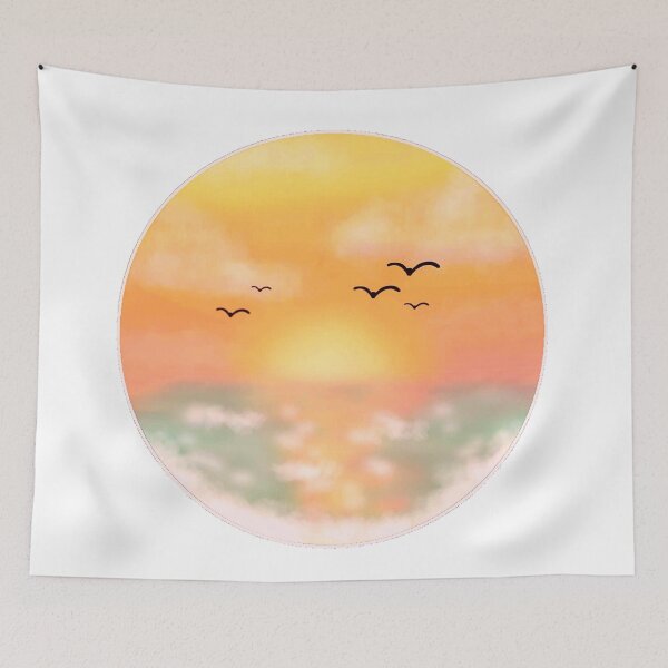 Item preview, Sunset Sea designed and sold by CharmedHeartArt.