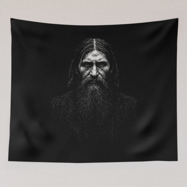 Item preview, Rasputin the Mad Monk - Dark Historical Gothic Portrait designed and sold by Mortisigil.