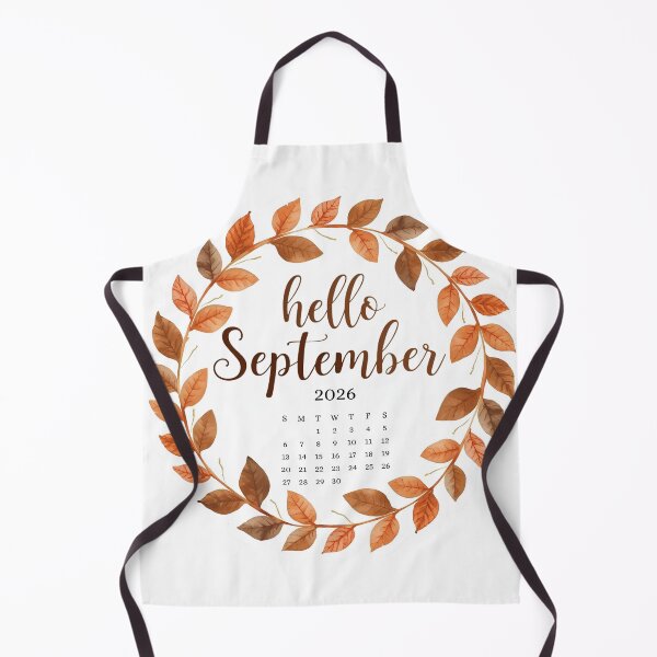 Item preview, Hello September 2026, Autumn Mood Monthly Calendar Stickers designed and sold by Moodune.