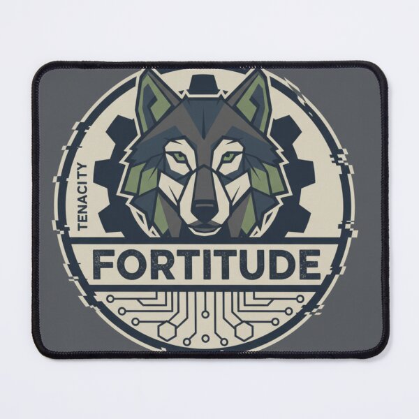 Item preview, Fortitude Wolf – Urban Minimalist Geometric Streetwear Design designed and sold by JANZEStudio.
