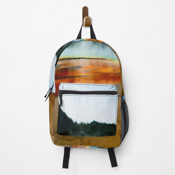 Item preview, Steaming geyser beneath mountains in Yellowstone designed and sold by Visual-Minds.