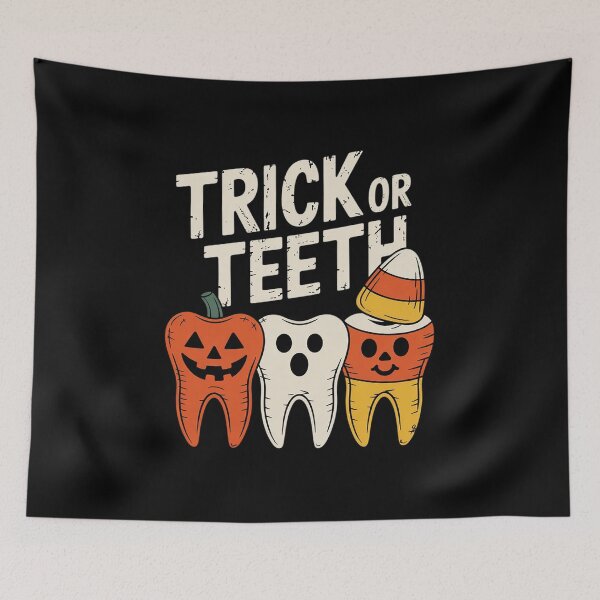 Item preview, Trick Or Teeth Dental Halloween Treat Dentist  designed and sold by RsFilsingerArt.