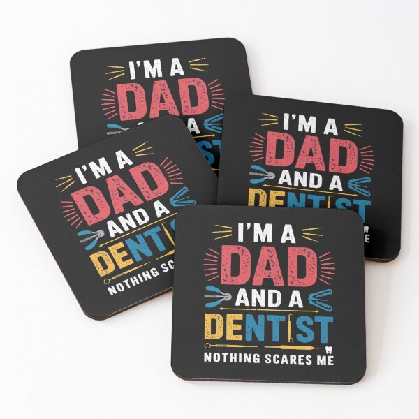 Item preview, Proud I'm A Dad And Dentist Nothing Scares Me  designed and sold by RsFilsingerArt.