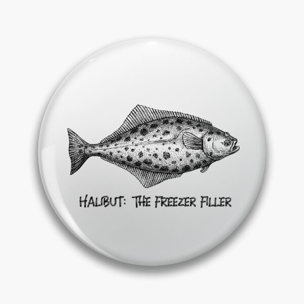 Item preview, Halibut: el relleno del congelador. Divertido diseño de pesca. designed and sold by SofikoDesigns.