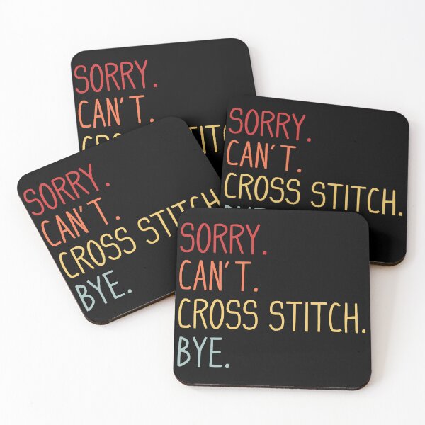 Item preview, Sorry Can't Cross Stitch Bye - Cross Stitcher Stitching - Retro Cross Stitch Lover designed and sold by Wiss2Arts.